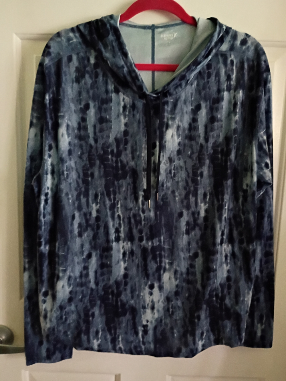 Old Navy Blue Tie-Dye Hooded Pullover
